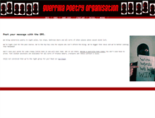 Tablet Screenshot of guerrillapoetry.org